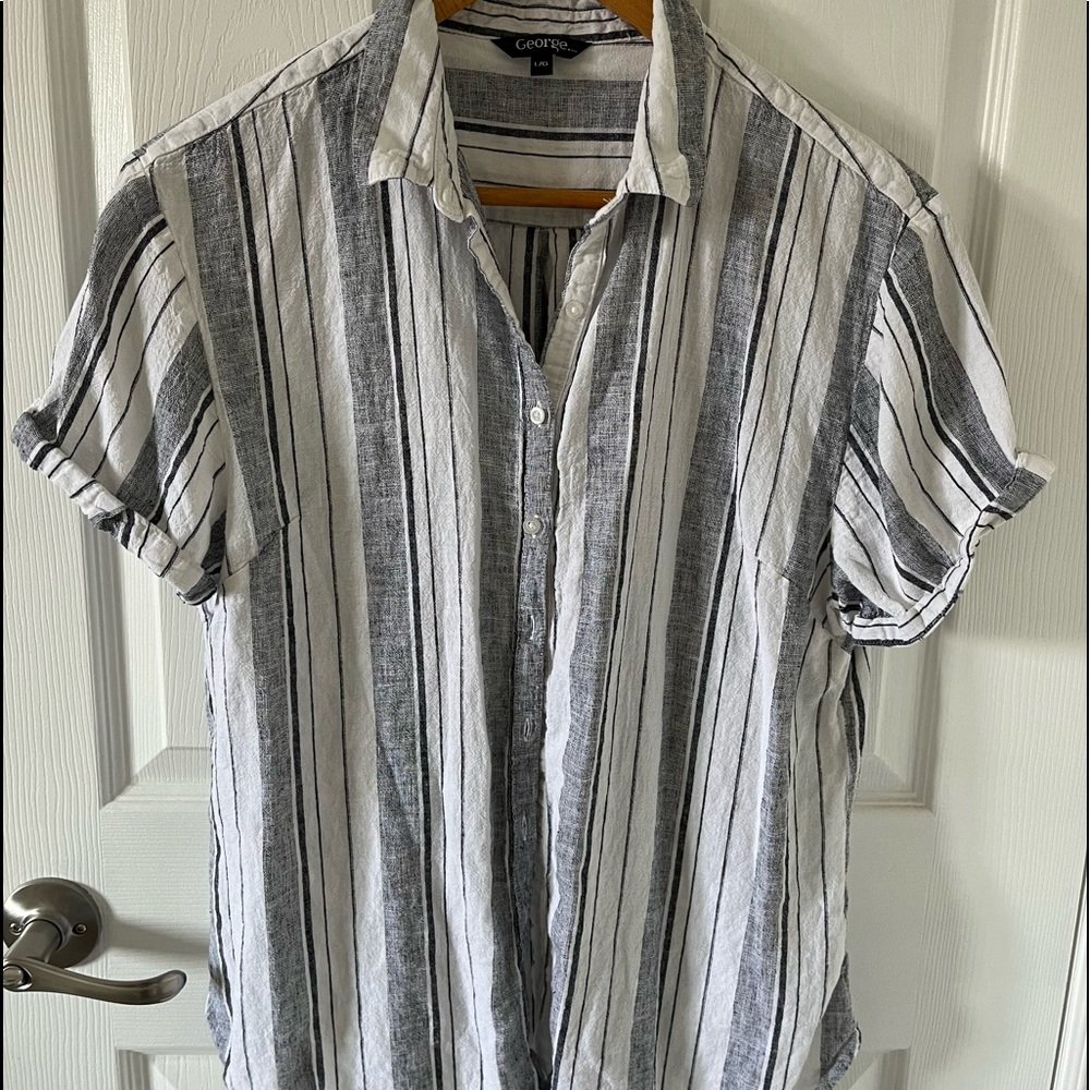 Light Weight Button up T-Shirt